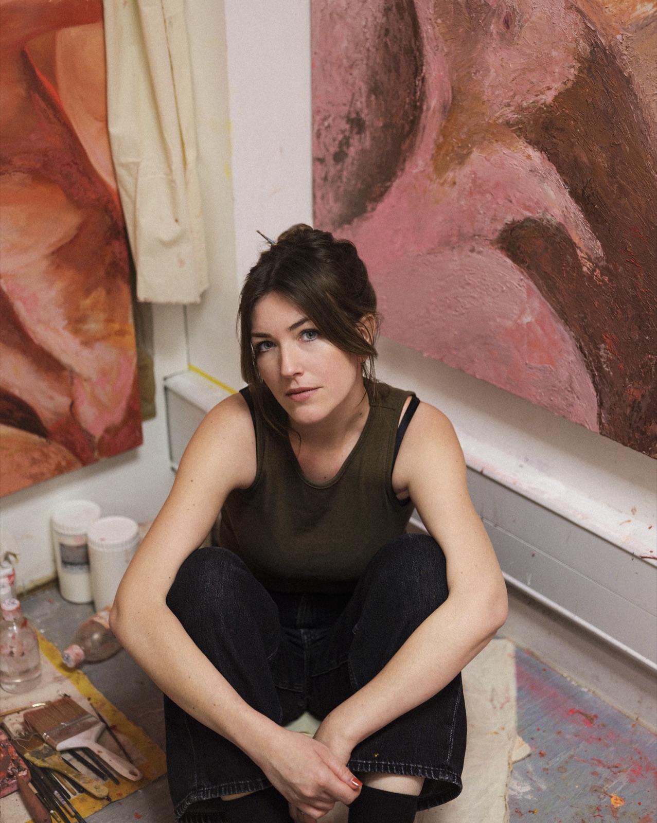 Garance Bray in her studio